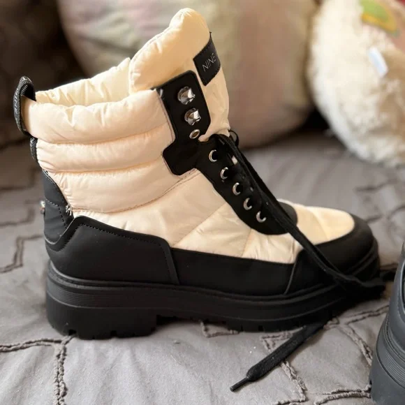 Nine West Monochrome High-Top Sneakers - Picture 6 of 13